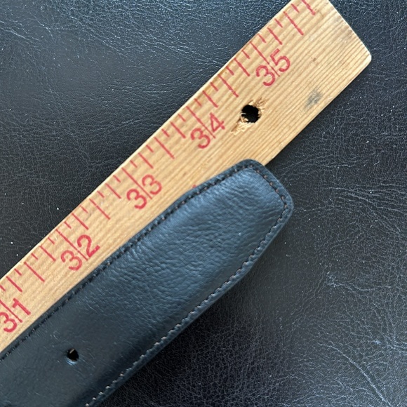 Reversible black/brown metal buckle belt - Picture 5 of 12